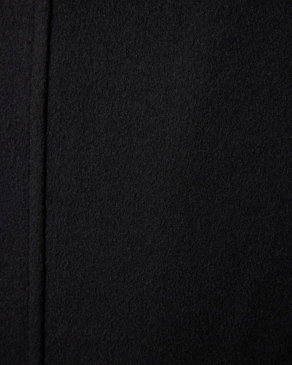 Relaxed fit double breasted peacoat, Black, hi-res